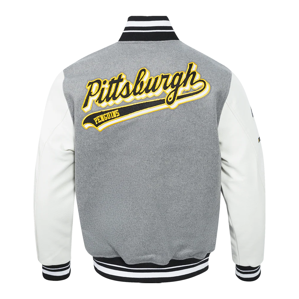 NHL PITTSBURGH PENGUINS SCRIPT TAIL MEN'S RIB WOOL VARSITY