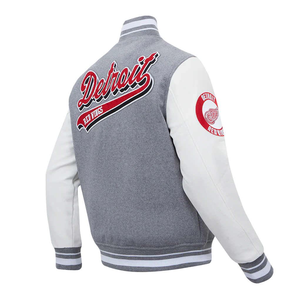 NHL DETROIT RED WINGS SCRIPT TAIL MEN'S RIB WOOL VARSITY