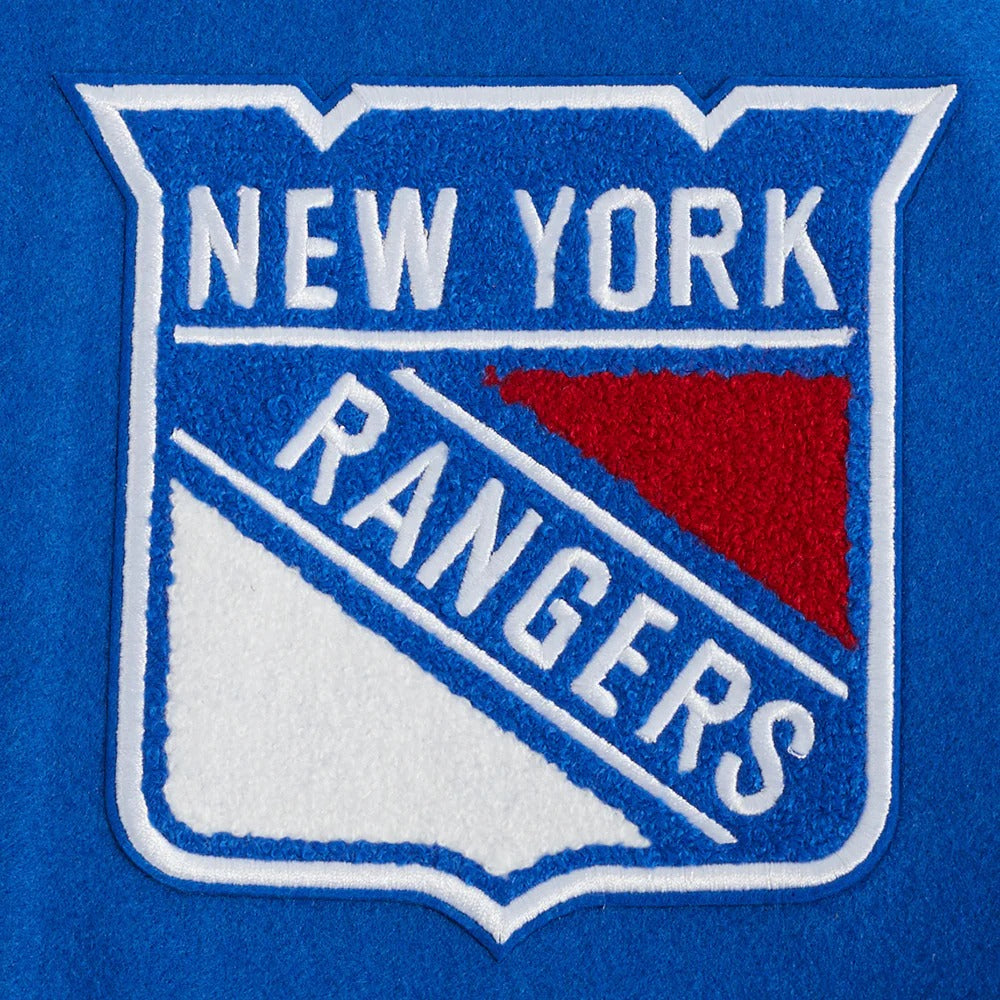NHL NEW YORK RANGERS SCRIPT TAIL MEN'S RIB WOOL VARSITY