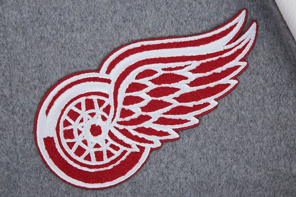 NHL DETROIT RED WINGS SCRIPT TAIL MEN'S RIB WOOL VARSITY