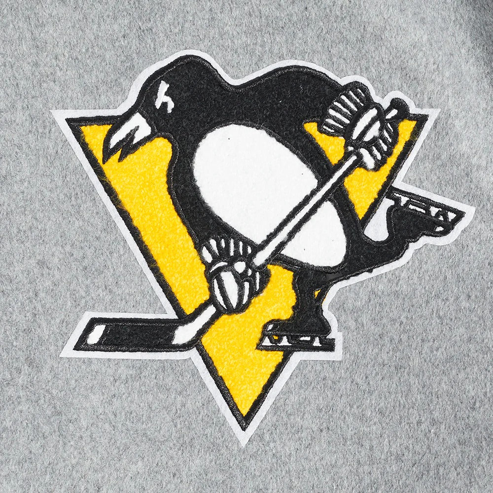 NHL PITTSBURGH PENGUINS SCRIPT TAIL MEN'S RIB WOOL VARSITY