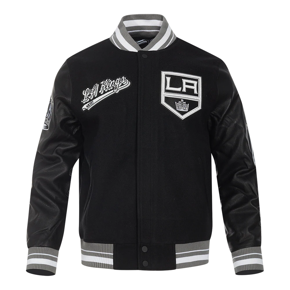 NHL LOS ANGELES KINGS SCRIPT TAIL MEN'S RIB WOOL VARSITY