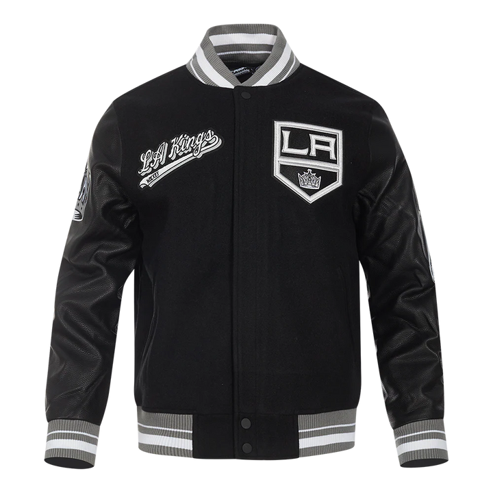 NHL LOS ANGELES KINGS SCRIPT TAIL MEN'S RIB WOOL VARSITY