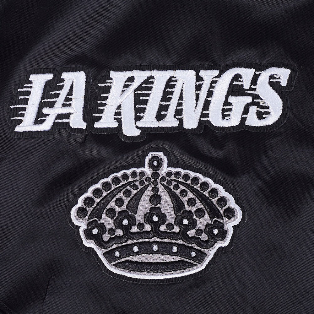 NHL LOS ANGELES KINGS RETRO CLASSIC MEN'S RIB SATIN JACKET