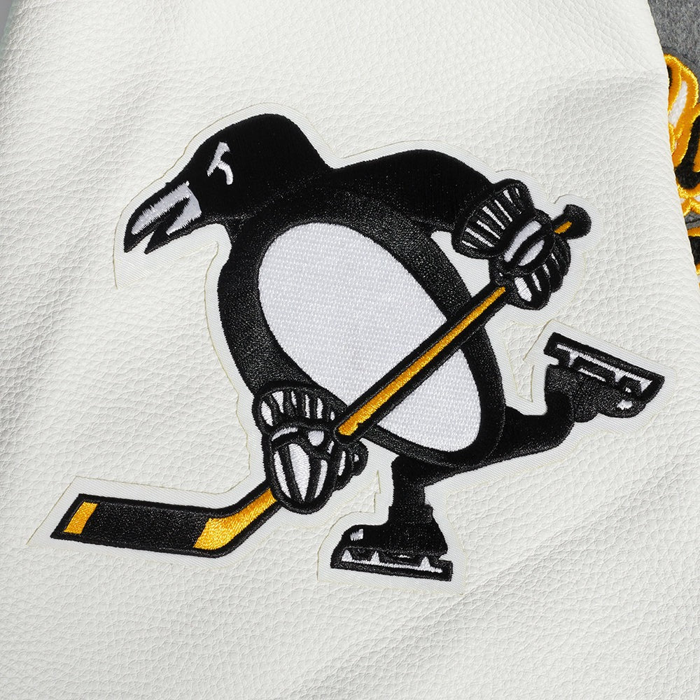 NHL PITTSBURGH PENGUINS SCRIPT TAIL MEN'S RIB WOOL VARSITY