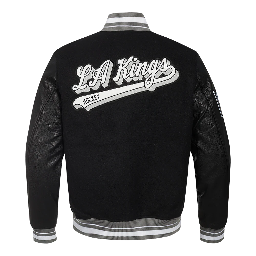 NHL LOS ANGELES KINGS SCRIPT TAIL MEN'S RIB WOOL VARSITY