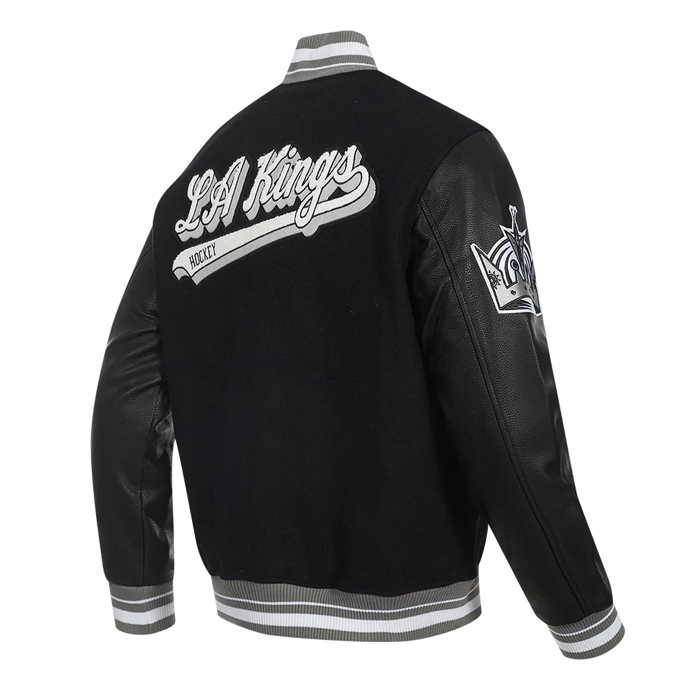 NHL LOS ANGELES KINGS SCRIPT TAIL MEN'S RIB WOOL VARSITY