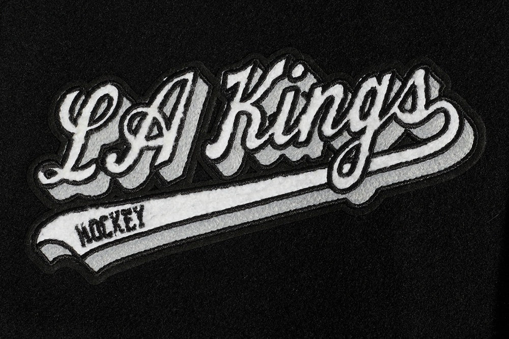 NHL LOS ANGELES KINGS SCRIPT TAIL MEN'S RIB WOOL VARSITY