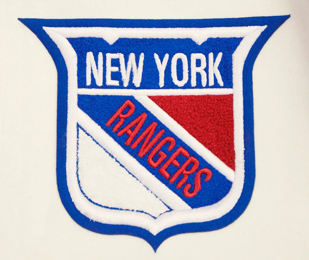 NHL NEW YORK RANGERS RETRO CLASSIC MEN'S RIB WOOL VARSITY JAC