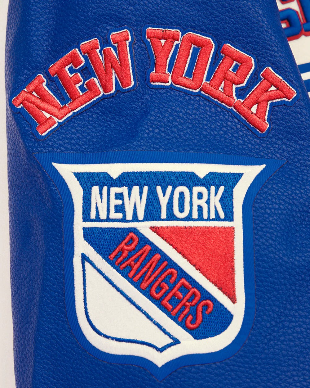 NHL NEW YORK RANGERS RETRO CLASSIC MEN'S RIB WOOL VARSITY JAC