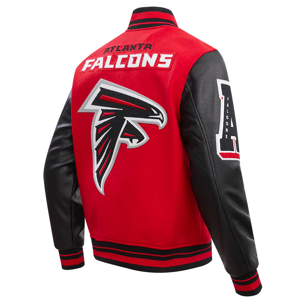NFL ATLANTA FALCONS RETRO CLASSIC MEN'S RIB WOOL VARSITY JACKET