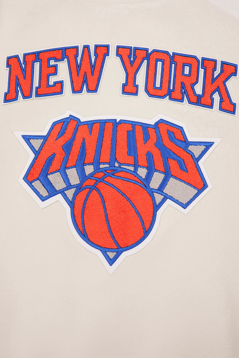 NBA NEW YORK KNICKS RETRO CLASSIC MEN'S RIB WOOL VARSITY JACKET