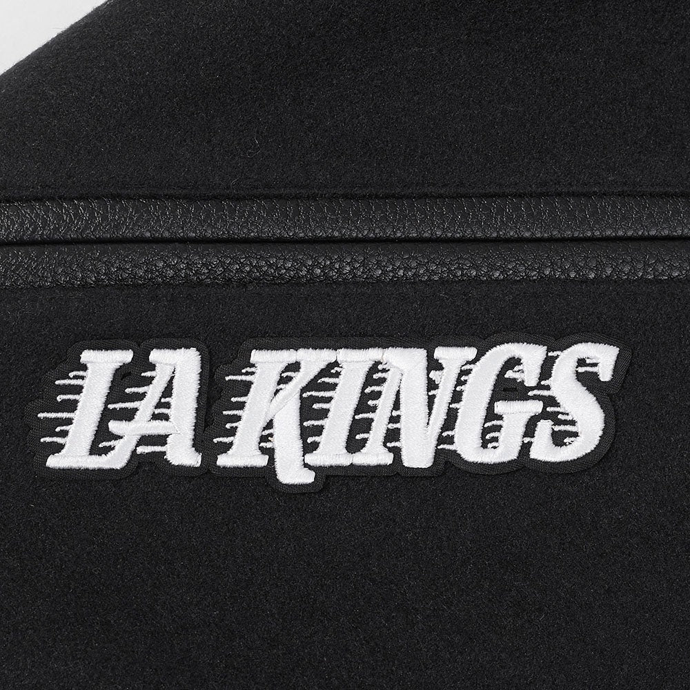 NHL LOS ANGELES KINGS RETRO CLASSIC MEN'S RIB WOOL VARSITY JACKET