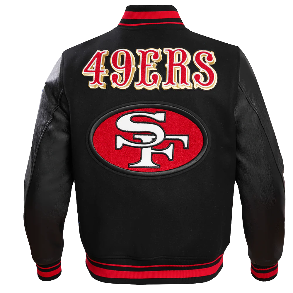 NFL SAN FRANCISCO 49ERS RETRO CLASSIC MEN'S RIB WOOL VARSITY JACKET