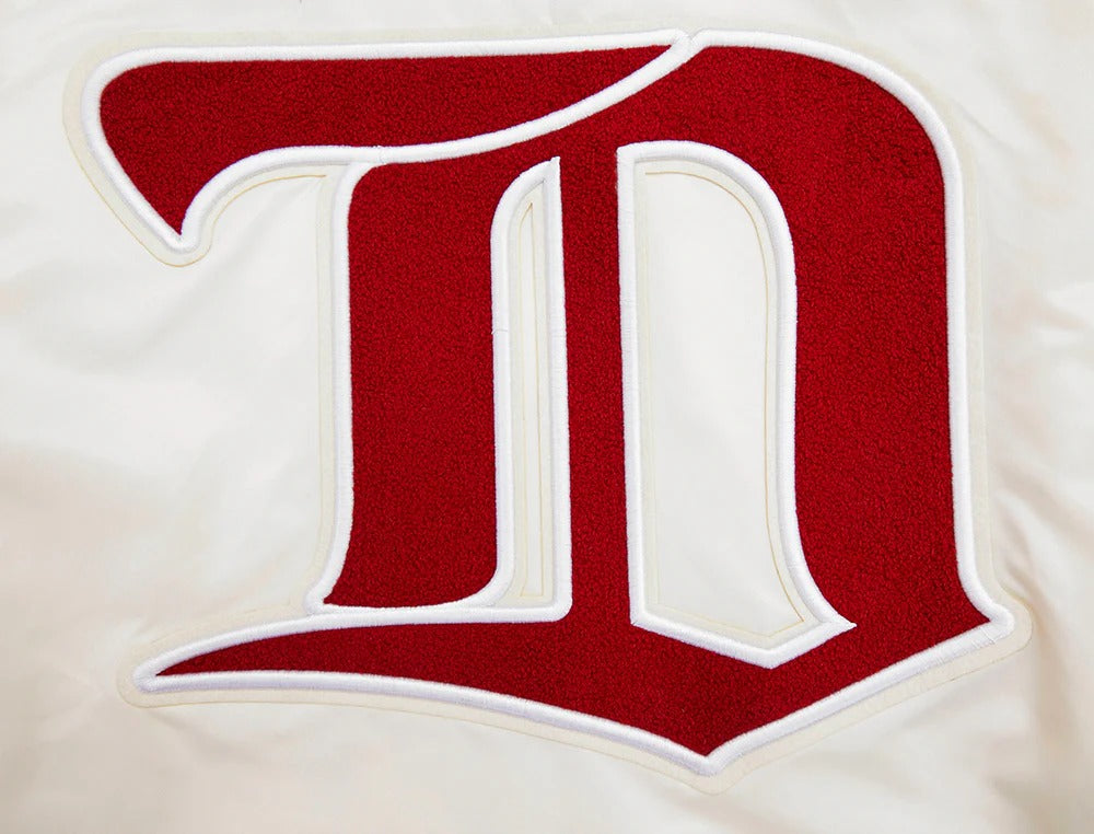 NHL DETROIT RED WINGS RETRO CLASSIC MEN'S RIB SATIN JACKET