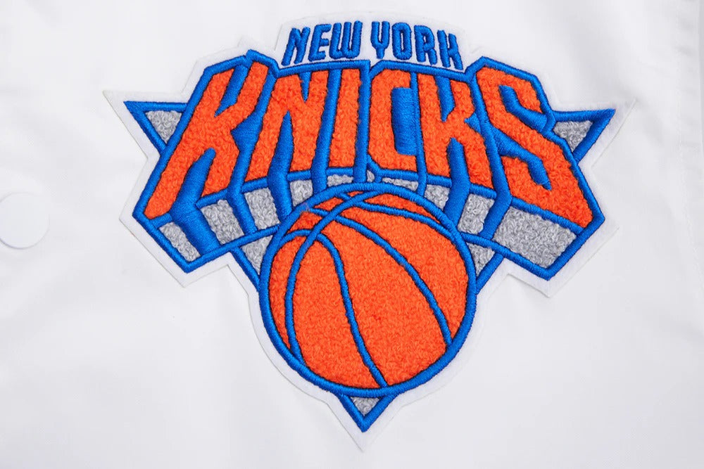 NBA NEW YORK KNICKS MASHUP MEN'S RIB SATIN JACKET