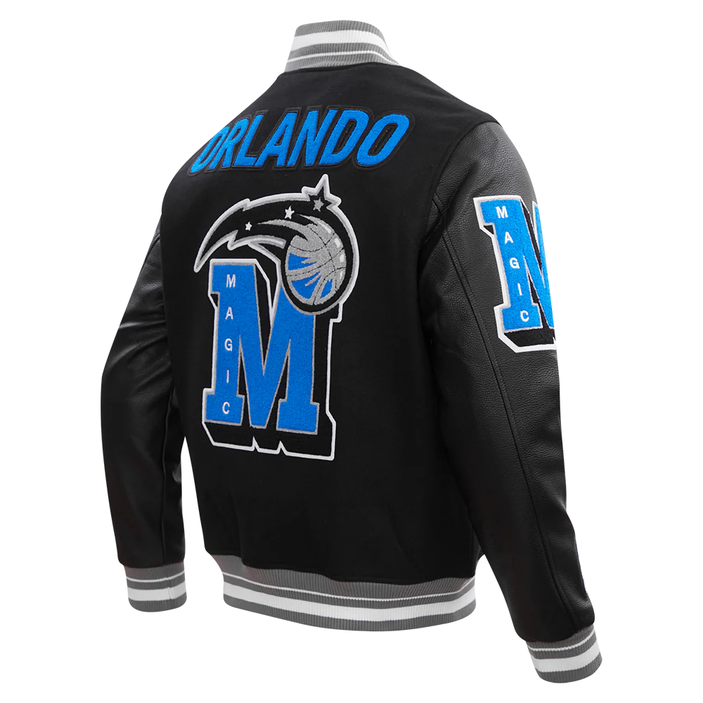 NBA ORLANDO MAGIC MASHUP MEN'S RIB WOOL VARSITY JACKET