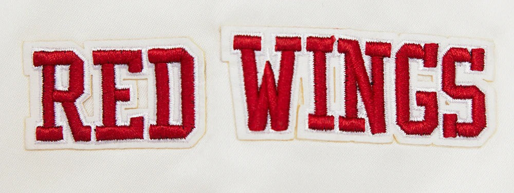NHL DETROIT RED WINGS RETRO CLASSIC MEN'S RIB SATIN JACKET