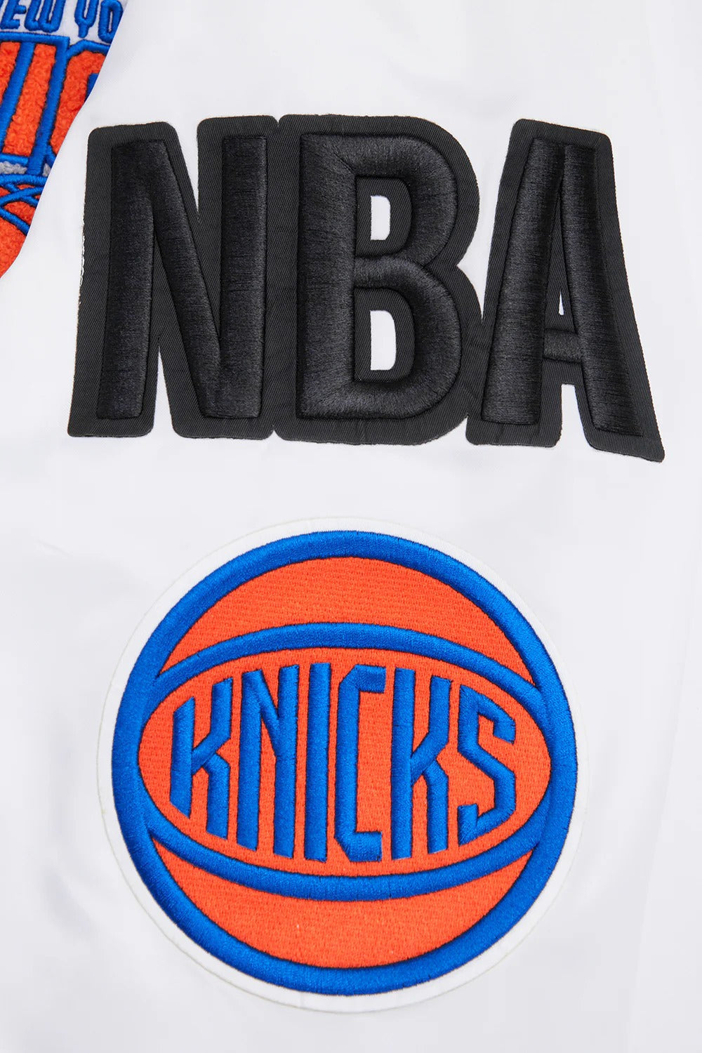 NBA NEW YORK KNICKS MASHUP MEN'S RIB SATIN JACKET