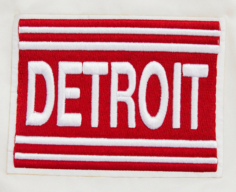 NHL DETROIT RED WINGS RETRO CLASSIC MEN'S RIB SATIN JACKET