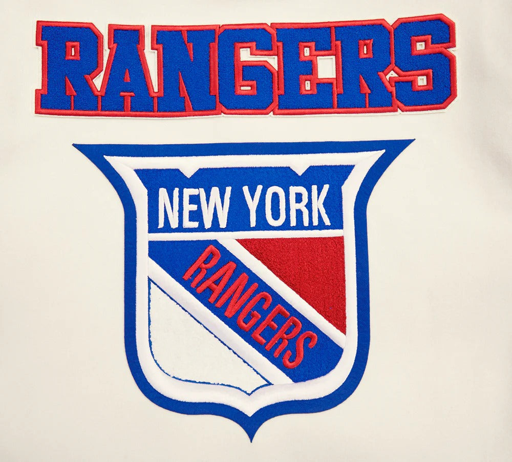 NHL NEW YORK RANGERS RETRO CLASSIC MEN'S RIB WOOL VARSITY JAC