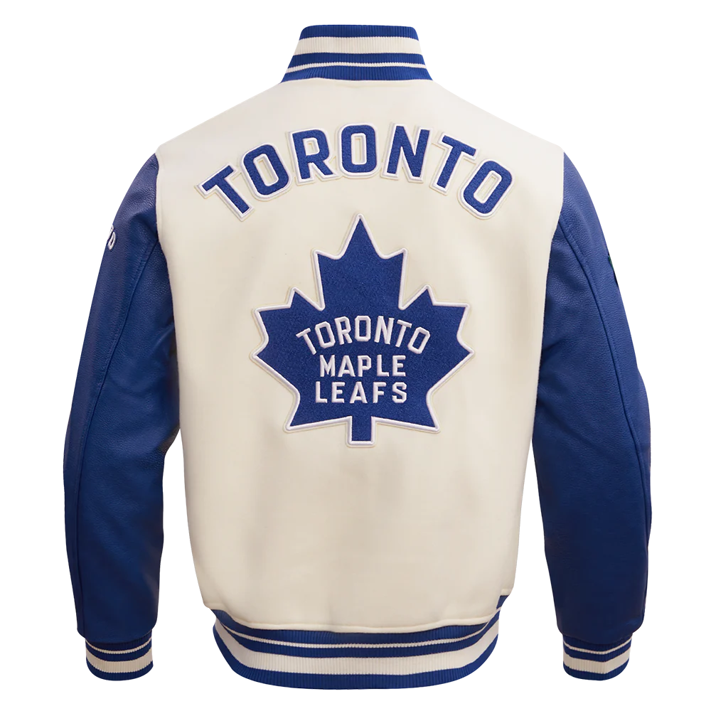NHL TORONTO MAPLE LEAFS RETRO CLASSIC MEN'S RIB WOOL VARSITY JACKET