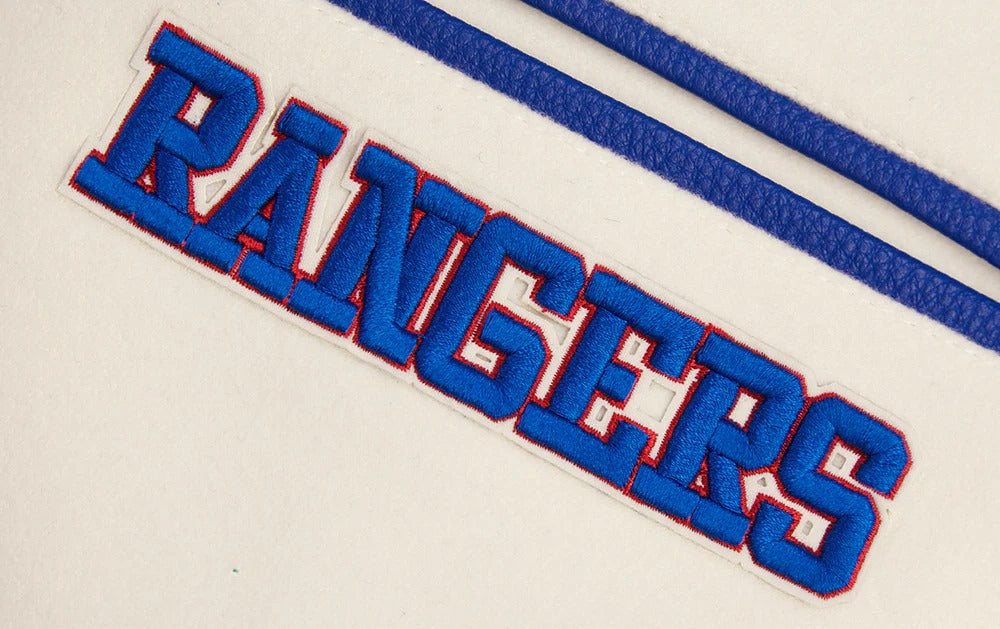 NHL NEW YORK RANGERS RETRO CLASSIC MEN'S RIB WOOL VARSITY JAC
