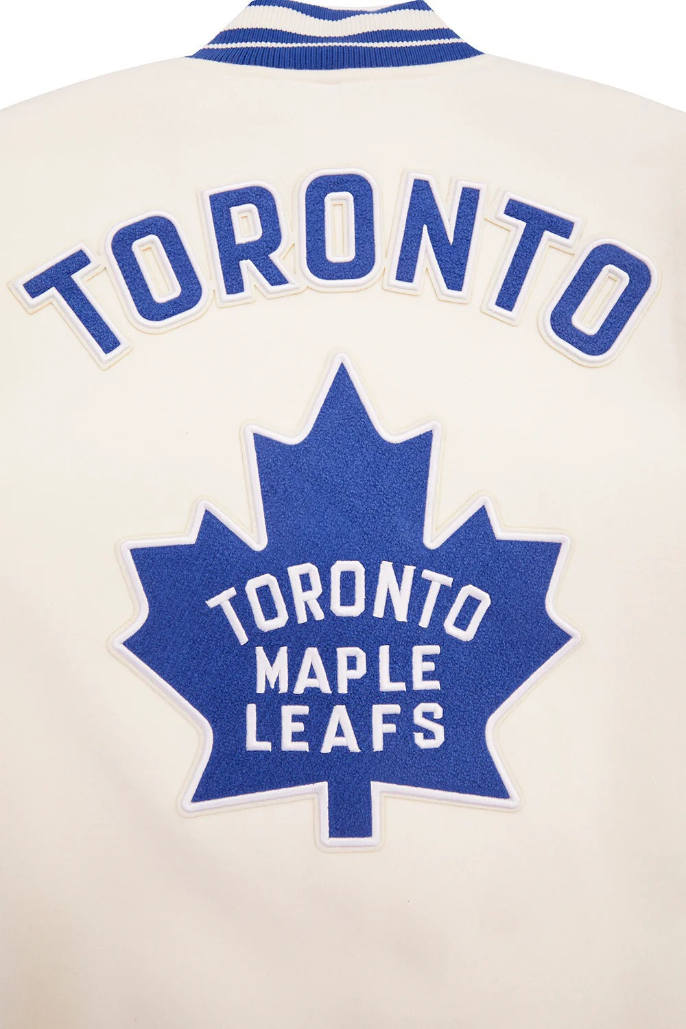 NHL TORONTO MAPLE LEAFS RETRO CLASSIC MEN'S RIB WOOL VARSITY JACKET