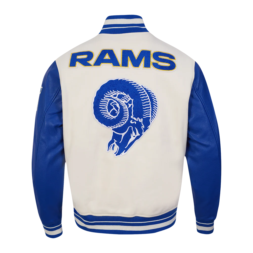 NFL LOS ANGELES RAMS RETRO CLASSIC MEN'S RIB WOOL VARSITY JACKET