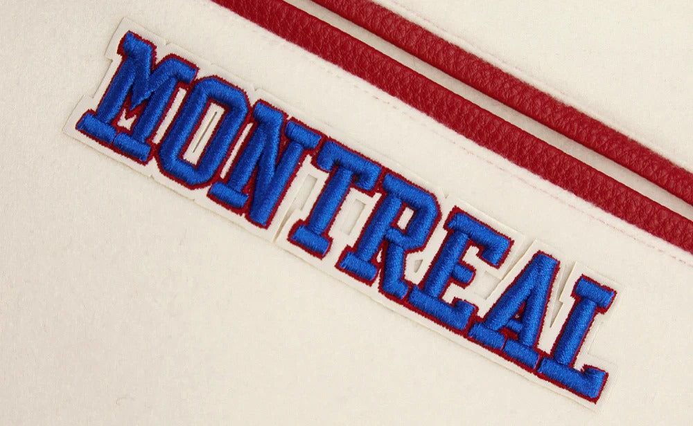 NHL MONTREAL CANADIENS RETRO CLASSIC MEN'S RIB WOOL VARSITY JACKET