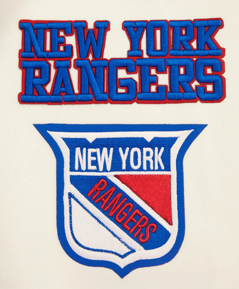 NHL NEW YORK RANGERS RETRO CLASSIC MEN'S RIB WOOL VARSITY JAC