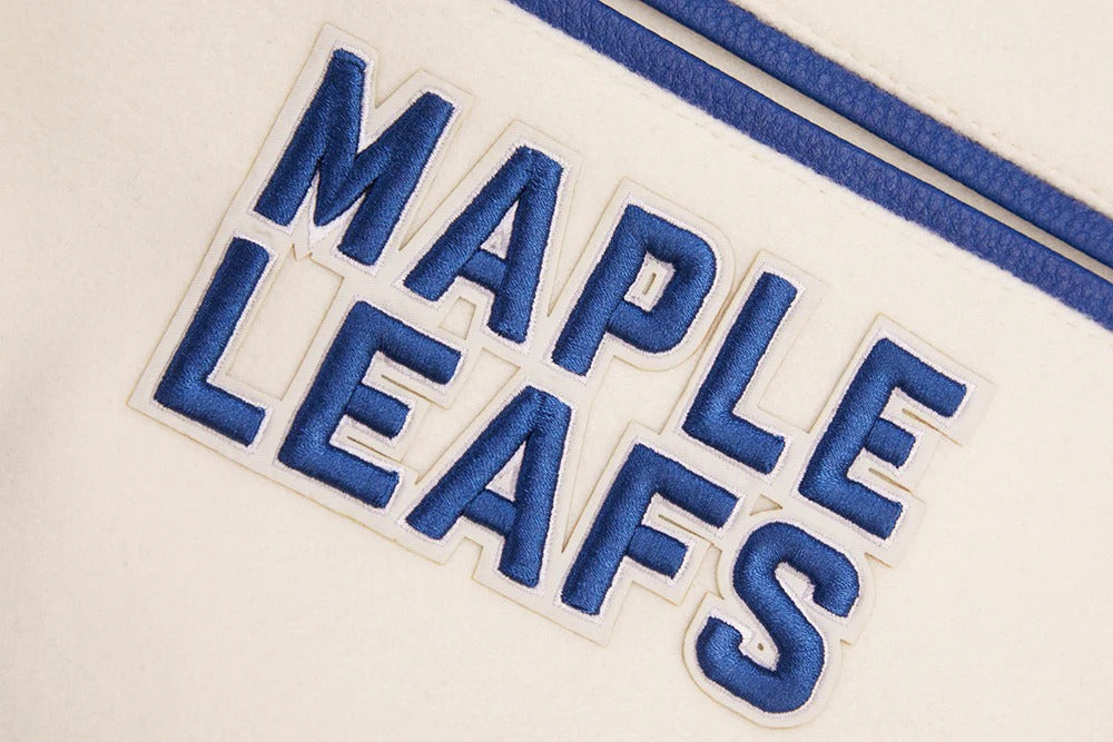 NHL TORONTO MAPLE LEAFS RETRO CLASSIC MEN'S RIB WOOL VARSITY JACKET