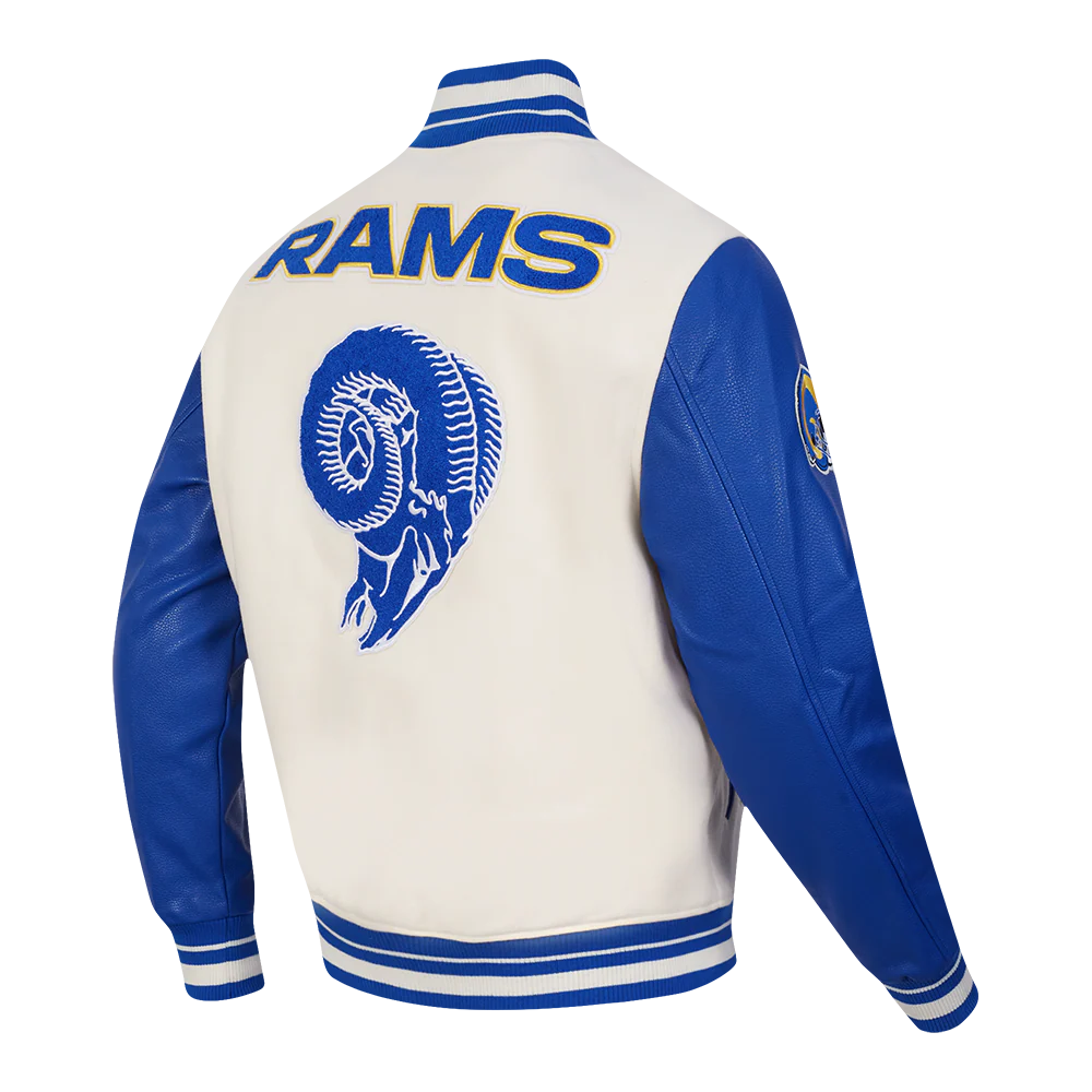 NFL LOS ANGELES RAMS RETRO CLASSIC MEN'S RIB WOOL VARSITY JACKET