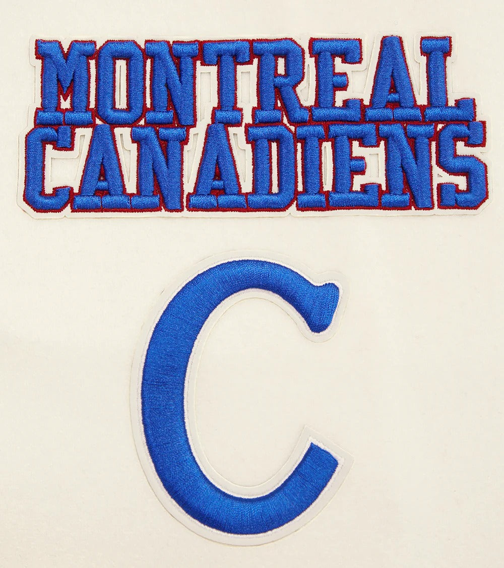 NHL MONTREAL CANADIENS RETRO CLASSIC MEN'S RIB WOOL VARSITY JACKET