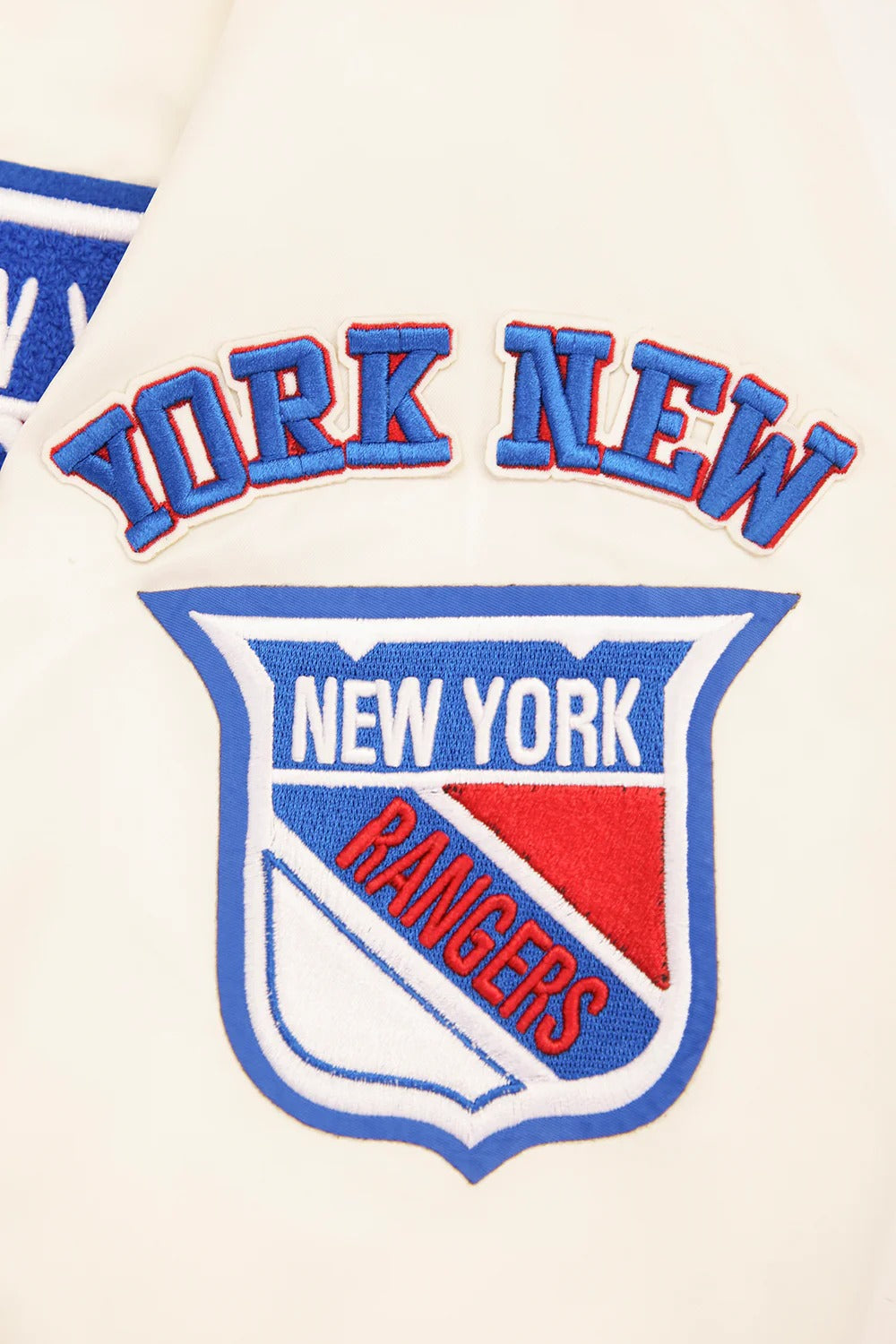 NHL NEW YORK RANGERS RETRO CLASSIC MEN'S RIB SATIN JACKET