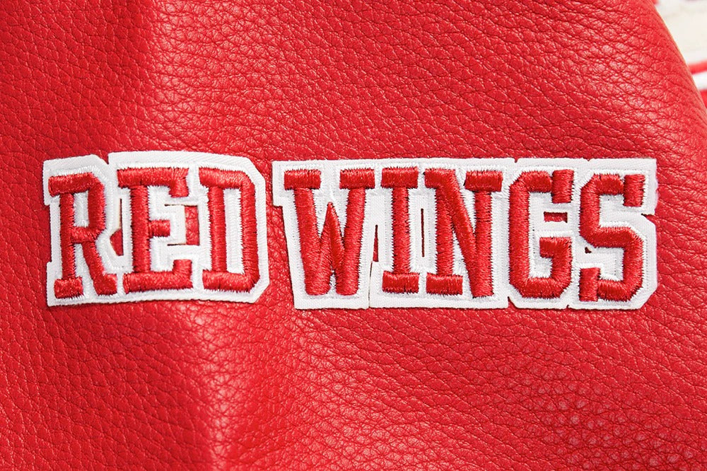 NHL DETROIT RED WINGS RETRO CLASSIC MEN'S RIB WOOL VARSITY JACKET