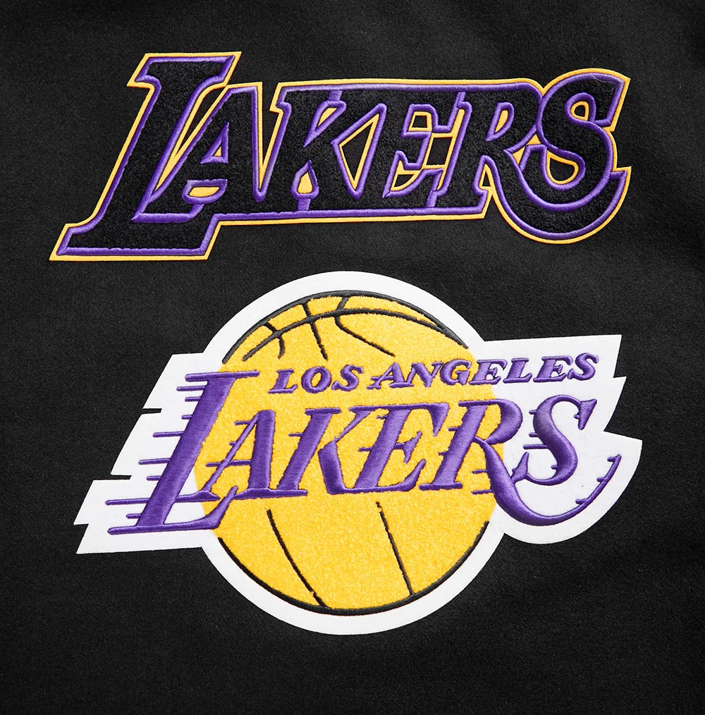 NBA LOS ANGELES LAKERS RETRO CLASSIC MEN'S RIB WOOL VARSITY JACKET