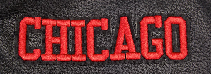 NHL CHICAGO BLACKHAWKS RETRO CLASSIC MEN'S RIB WOOL VARSITY JACKET