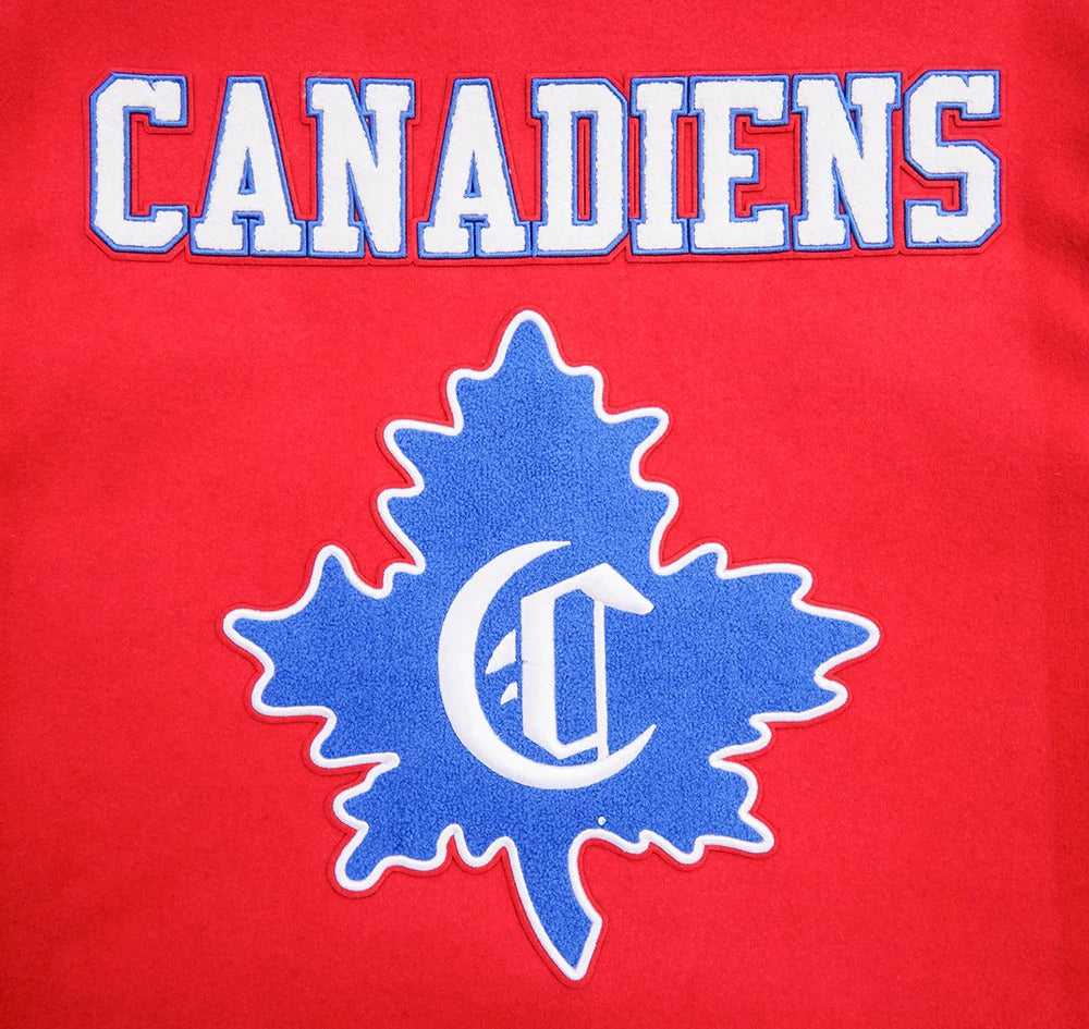 NHL MONTREAL CANADIENS RETRO CLASSIC MEN'S RIB WOOL VARSITY JACKET