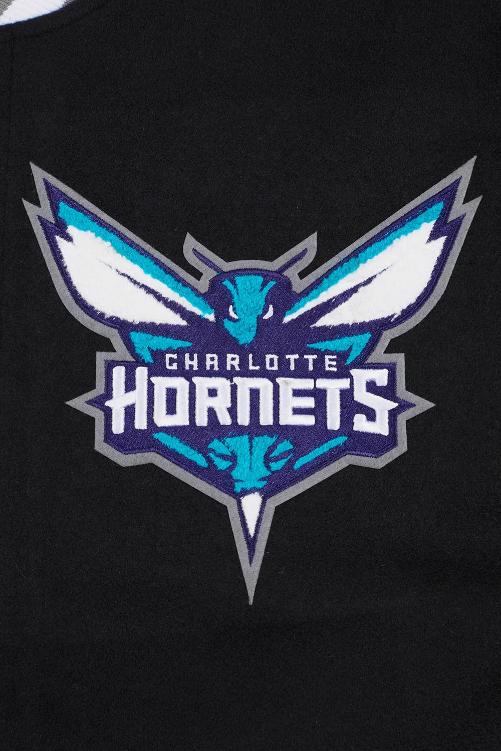 NBA CHARLOTTE HORNETS MASHUP MEN'S RIB WOOL VARSITY JACKET
