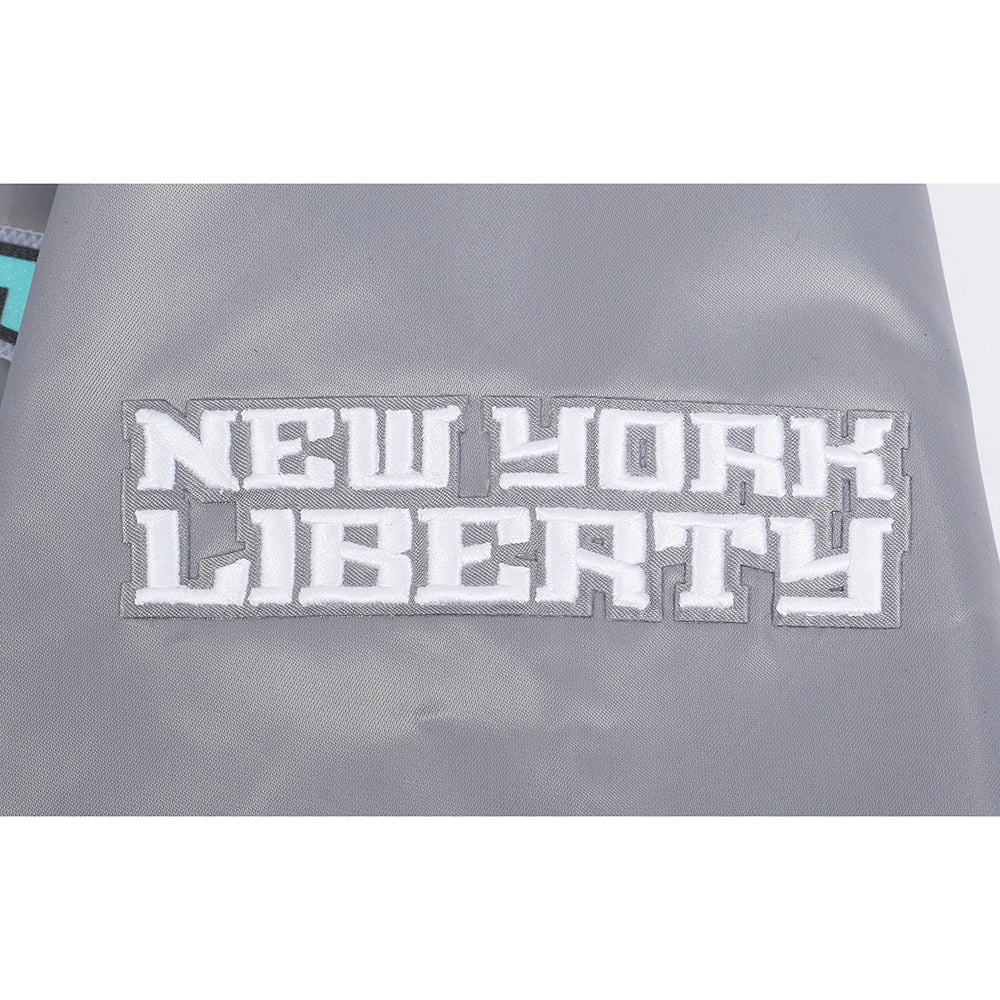WNBA NEW YORK LIBERTY CLASSIC CHENILLE MEN'S SATIN JACKET