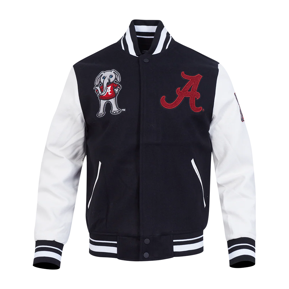 UNIVERSITY OF ALABAMA CLASSIC RIB WOOL VARSITY JACKET