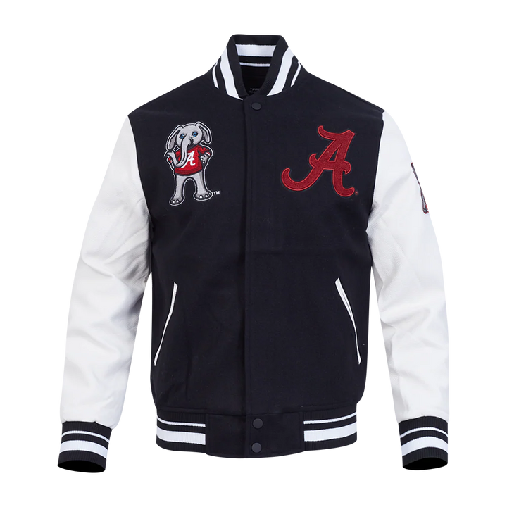 UNIVERSITY OF ALABAMA CLASSIC RIB WOOL VARSITY JACKET