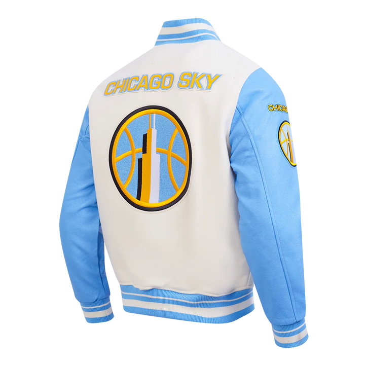WNBA CHICAGO SKY RETRO CLASSICS MEN'S RIB WOOL VARSITY JACKET