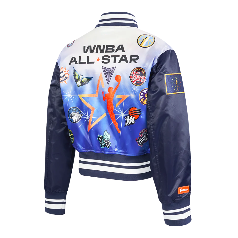 WNBA ALL STAR 2025 MEN'S SUBLIMATED SATIN JACKET