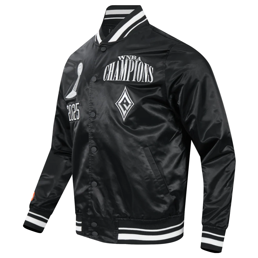 LAS VEGAS ACES WNBA FINALS 2025 PRO SATIN MEN'S RIB JACKET