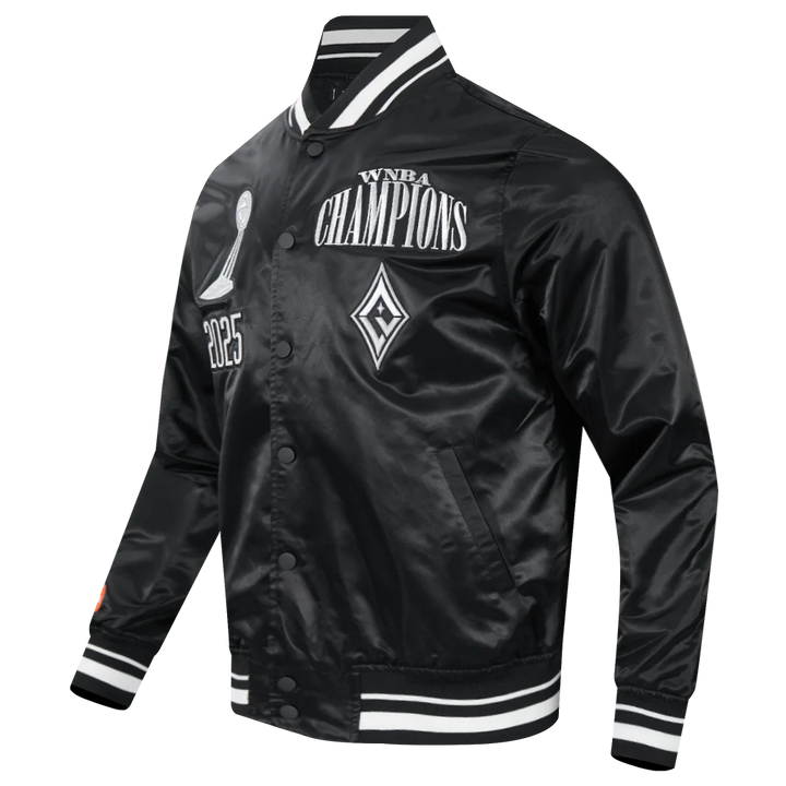 LAS VEGAS ACES WNBA FINALS 2025 PRO SATIN MEN'S RIB JACKET