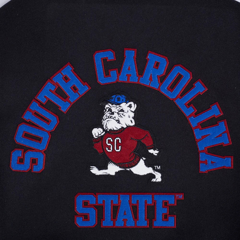 SOUTH CAROLINA STATE UNIVERSITY CLASSIC RIB WOOL VARSITY JACKET