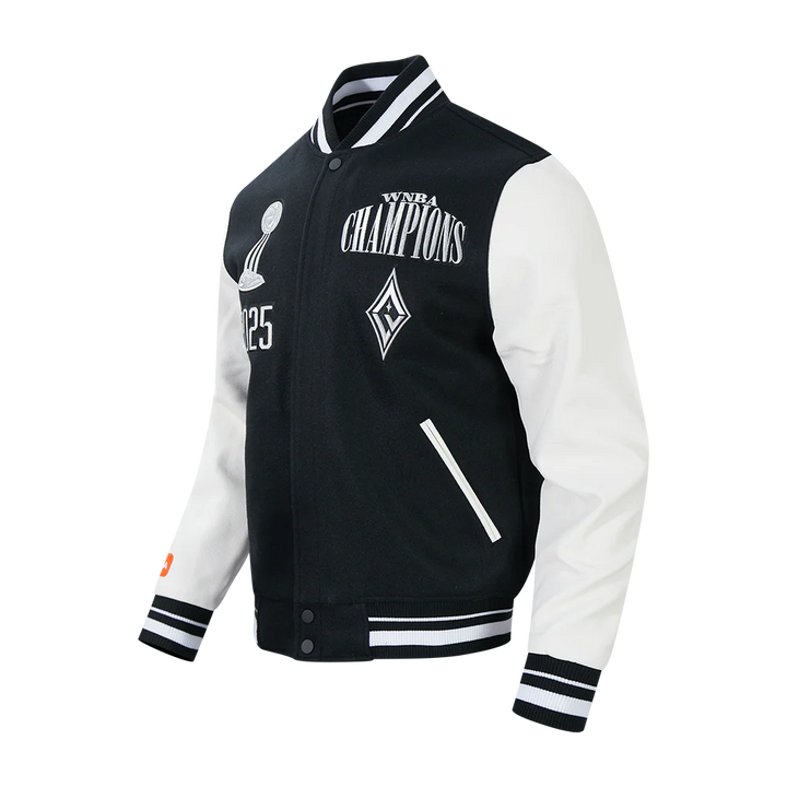 LAS VEGAS ACES WNBA FINALS 2025 MEN'S RIB WOOL VARSITY JACKET
