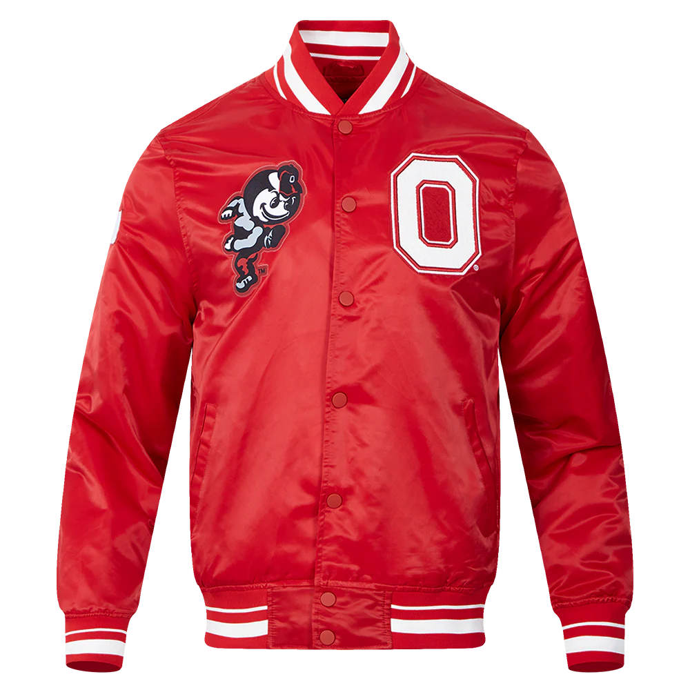 OHIO STATE UNIVERSITY CLASSIC MEN'S RIB SATIN JACKET